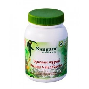 100% Вегетарианская Брахми Чурна "Brahmi Vati Churnam" 100г. Sangam Herbals